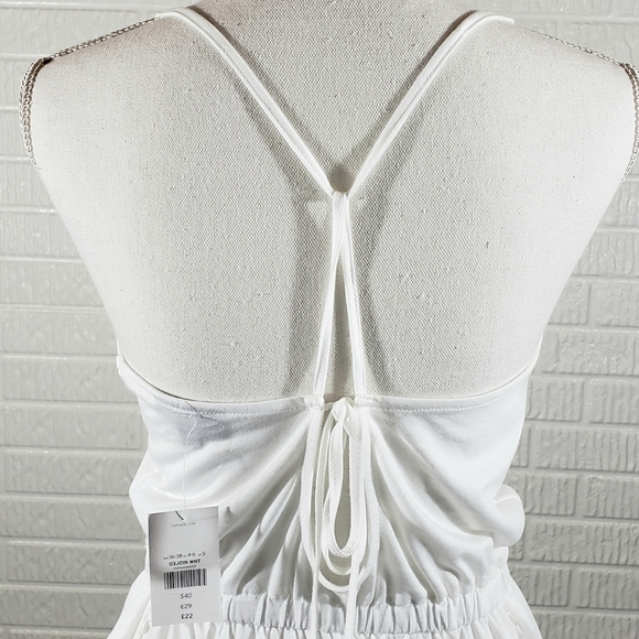 Topshop Romper Swimsuit Cover-up White - Picture 3 of 9